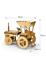 Mittimate DIY 3D Tractor Model Kit for Kids Age 6+ Years | Fun & Educational Model Building Kit I Best Birthday Gift Idea for Kids