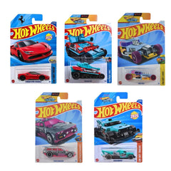 Hot Wheels Basic Car J Case 2025 Wave Three (Pack of 5) Mainlines for Collectors