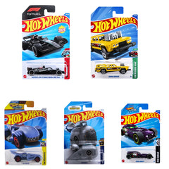 Hot Wheels Basic Car J Case 2025 Wave One Pack of 5 Mainlines for Collectors
