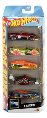 Hot Wheels 5 Car Gift Pack - X-Raycers Pack of 5 For Kids & Collectors