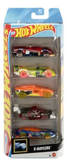 Hot Wheels 5 Car Gift Pack - X-Raycers Pack of 5 For Kids & Collectors