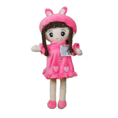 Play Hour Eva Rag Doll Plush Soft Toy Wearing Pink Frock for Ages 3 Years and Up, 45cm