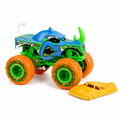 Hot Wheels 1:64 Scale Rhinomite Monster Trucks 2026 Diecast Truck with Crushable Car for Ages 3+ (JHY57)