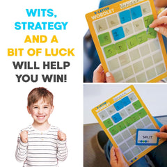 Funskool Games 5-Letter wordlet, Word Game, for Adults, Kids and Family, for 2 to 4 Players, for Ages 8+