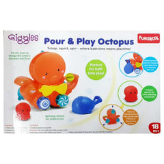 Funskool Giggles Pour & Play Octopus Bath Toys for Kids