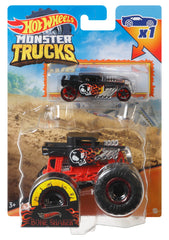 Hot Wheels 1:64 Scale Monster Trucks Bone Shaker Vehicle Pack of 2