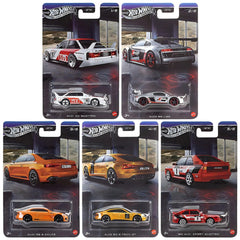 Hot Wheels Silver Series 2026 Audi Collection 1:64 Scale Die-Cast Car Set of 5