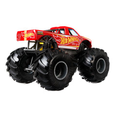 Hot Wheels 1:24 Scale Oversized Monster Truck Hotwheels Die-Cast Toy Truck with Giant Wheels and Cool Designs