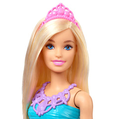 Barbie Dreamtopia Princess Blonde Doll Wearing Pink Skirt, Shoes and Tiara for Kids Ages 3+