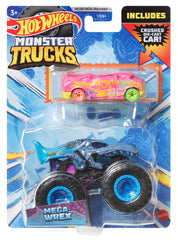 Hot Wheels 1:64 Scale Monster Trucks Mega Wrex Vehicle Pack of 2