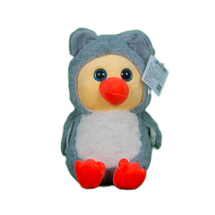 Play Hour Hoodie Duck Plush Soft Toy for Ages 3 Years and Up - Grey, 25cm