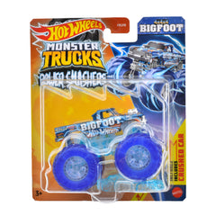 Hot Wheels Monster Trucks Power Smashers 1:64 Scale die cast Bigfoot, Includes Crushed Car for Ages 3 Years & Up