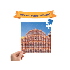 Mittimate Hawa Mahal Jigsaw Puzzle – 36-Piece Cardboard Puzzle for Kids (Ages 4-6) | Fun, Learning & Perfect Birthday Gift