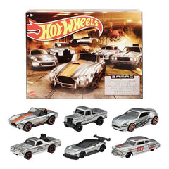 Hot Wheels Zamac Series Premium Vehicle Set Including 6 Collectible Cars for Collection - Design & Style May vary