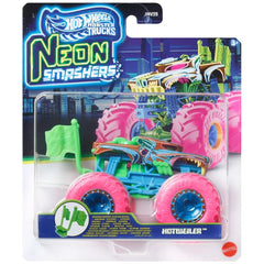 Hot Wheels Neon Smashers Hotweiler Monster Truck Car for Ages 3 Years and Up