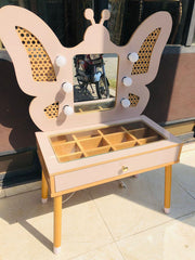Kiddies Kingdom Butterfly Vanity Imaginative Play For Ages 3 and Above