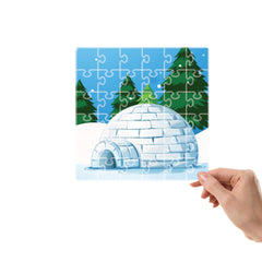 Mittimate Igloo Jigsaw Puzzle – 36-Piece Cardboard Puzzle for Kids (Ages 4-6) | Fun, Learning & Perfect Birthday Gift