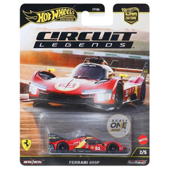 Hot Wheels Car Culture 1:64 Scale Premium Circuit Legends Ferrari 499P Toy Car for Ages 4+