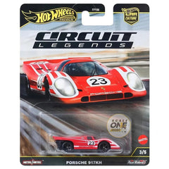 Hot Wheels Car Culture 1:64 Scale Premium Circuit Legends Porsche 917KH Toy Car for Ages 4+