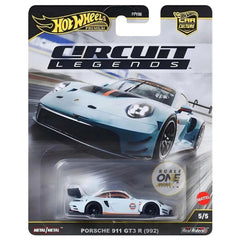 Hot Wheels Car Culture 1:64 Scale Premium Circuit Legends Porsche 911 GT3 R (992) Toy Car for Ages 4+