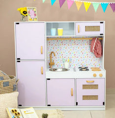 Kiddies Kingdom All In 1 Kitchen Imaginative Play For Ages 3 and Above