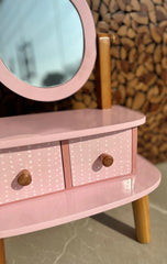 Kiddies Kingdom Princess Mini Vanity Imaginative Play For Ages 3 and Above