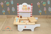 Kiddies Kingdom Ice Cream Cart Imaginative Play For Ages 3 and Above