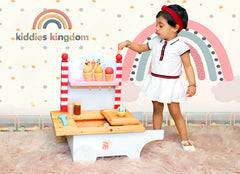 Kiddies Kingdom Ice Cream Cart Imaginative Play For Ages 3 and Above