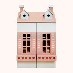 Kiddies Kingdom Wooden Dollhouse - Doors and lift Imaginative Play For Ages 3 and Above