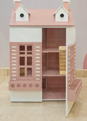Kiddies Kingdom Wooden Dollhouse - Doors and lift Imaginative Play For Ages 3 and Above