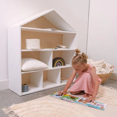 Kiddies Kingdom Montessori House Bookshelf Organisers For Ages 3 and Above