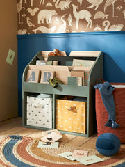 Kiddies Kingdom Storage unit with 2 cubbyholes + bookcase school Organisers For Ages 3 and Above