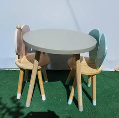 Kiddies Kingdom Round table with Ratatoullie chair Table & Chair For Ages 3 and Above