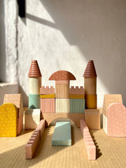 Kiddies Kingdom Large Builder Pack Wooden Blocks For Ages 3 and Above