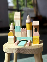 Kiddies Kingdom Large Builder Pack Wooden Blocks For Ages 3 and Above