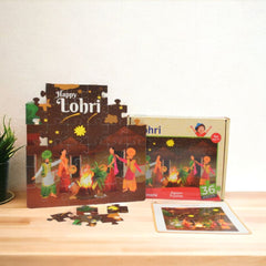 Mittimate Lohri Jigsaw Puzzle – 36-Piece Cardboard Puzzle for Kids (Ages 4-6) | Fun, Learning & Perfect Birthday Gift