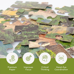 Mittimate Leaning Tower of Pisa Jigsaw Puzzle – 36-Piece Cardboard Puzzle for Kids (Ages 4-6) | Fun, Learning & Perfect Birthday Gift