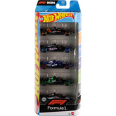 Hot Wheels 5 Car Gift Pack - Formula1 Pack Of 5 For Kids & Collectors