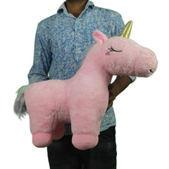 Play Hour Miss Unicorn Plush Soft Toy for Ages 3 Years and Up - Pink, 45cm