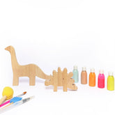 Kiddies Kingdom Wooden Dino Set of 2 DIY Kit For Ages 3 and Up