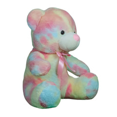 Play Hour Rainbow Bear Plush Soft Toy for Ages 3 Years and Up, 50cm