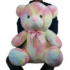 Play Hour Rainbow Bear Plush Soft Toy for Ages 3 Years and Up, 50cm