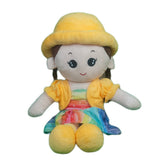 Play Hour Rag Doll Plush Soft Toy Wearing Yellow Cap for Ages 3 Years and Up, 60cm