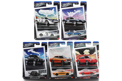 Hot Wheels 2025 Retro Racing Club Silver Celebration Series 1:64 Scale - Set Of 5 Cars