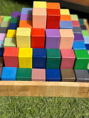 Kiddies Kingdom Stepped Pyramid Wooden Blocks For Beginners