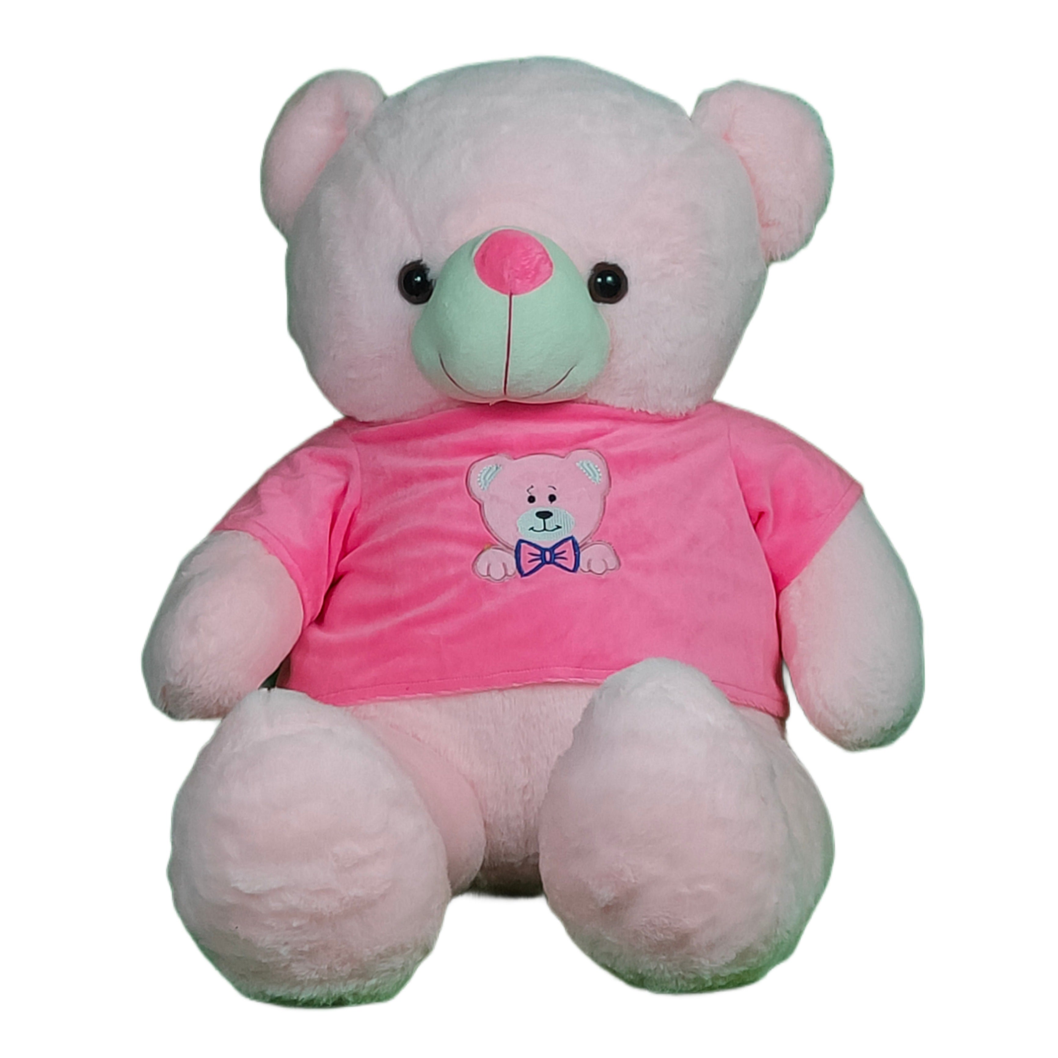 Buy Play Hour Teddy Bear Plush Soft Toy Wearing Pink T-Shirt for