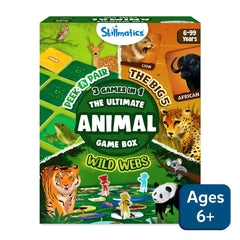 Skillmatics 3in1 The Ultimate Animal Game Box Board Games For Ages 6+