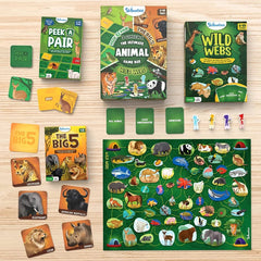 Skillmatics 3in1 The Ultimate Animal Game Box Board Games For Ages 6+