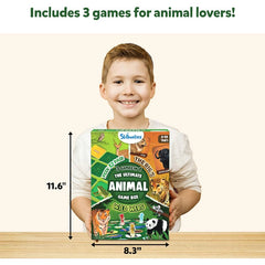Skillmatics 3in1 The Ultimate Animal Game Box Board Games For Ages 6+