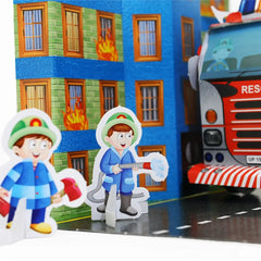 Mittimate Fire Engine Model Construction Book for Kids Age 8 to 12 Year Old I Make Your Own 3D Paper Model I Fun & DIY Book for Children